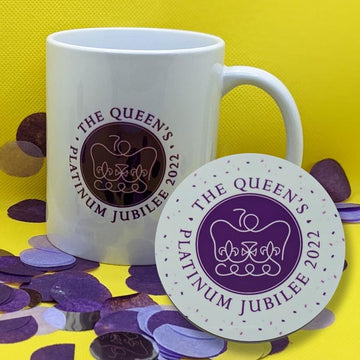 Jubilee Ceramic Mug and Coaster Set